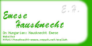 emese hausknecht business card